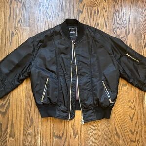 Black bomber jacket